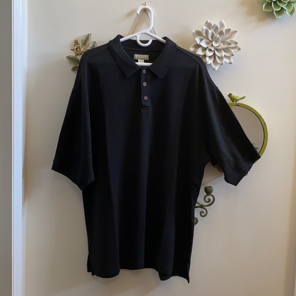 Tommy Bahama Black Polo. Men’s size XL.